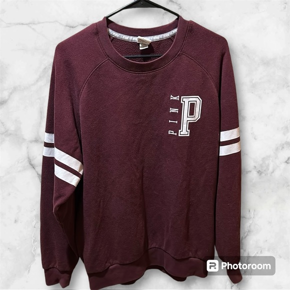 PINK Victoria's Secret Tops - Pink Victoria Secret Crewneck Sweatshirt